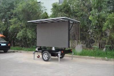 P5 Outdoor Video Advertising LED Screen Trailer with Solar Panels