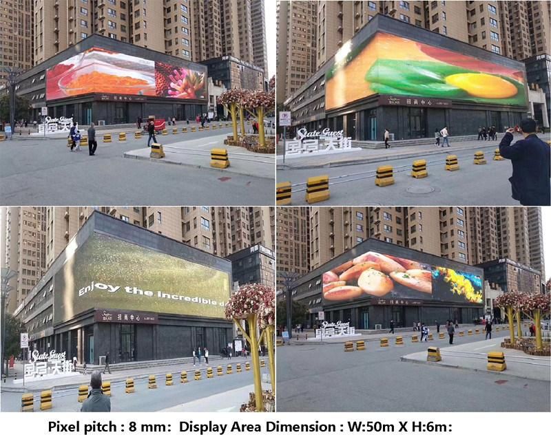 P10 Outdoor LED Display Screen 6mm LED Video Wall for Commercial Advertising