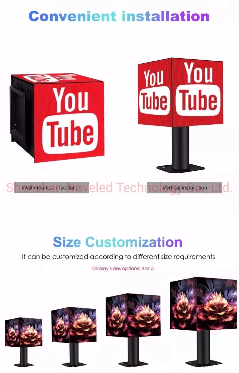 P2.5 /P2.97 /P3 Magic Cube DJ Cabinet Customize LED Display WiFi /USB Control Indoor or Outdoor Magic Cube Advertising Display