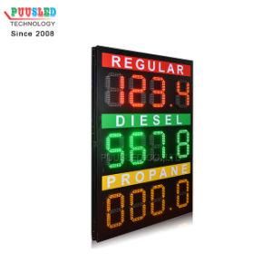 Good Quality 12 Inch Red Green Yellow LED Digital Gas Station Sign LED Gas Price Sign