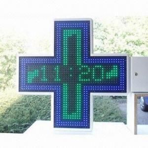 768*768 Pharmacy Cross LED Sign Doule Side P8 Full Color LED Display