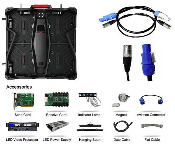 Curved P4.81mm Outdoor Rental LED Display with Nationstar LEDs