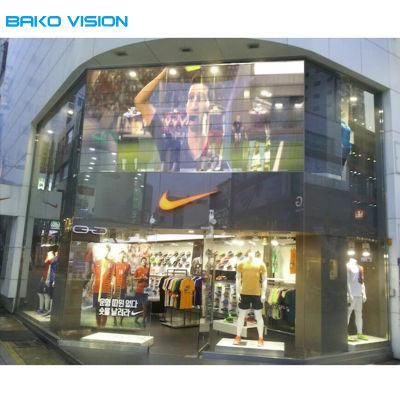 10, 000nits See-Through LED Strip Display Panels for Media Facade