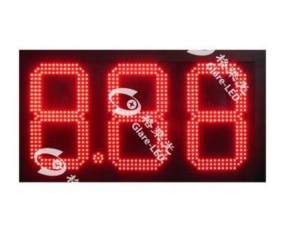 High Quality Outdoor Waterproof 12 Inch 8.88 LED Display Gas Station Price Signs