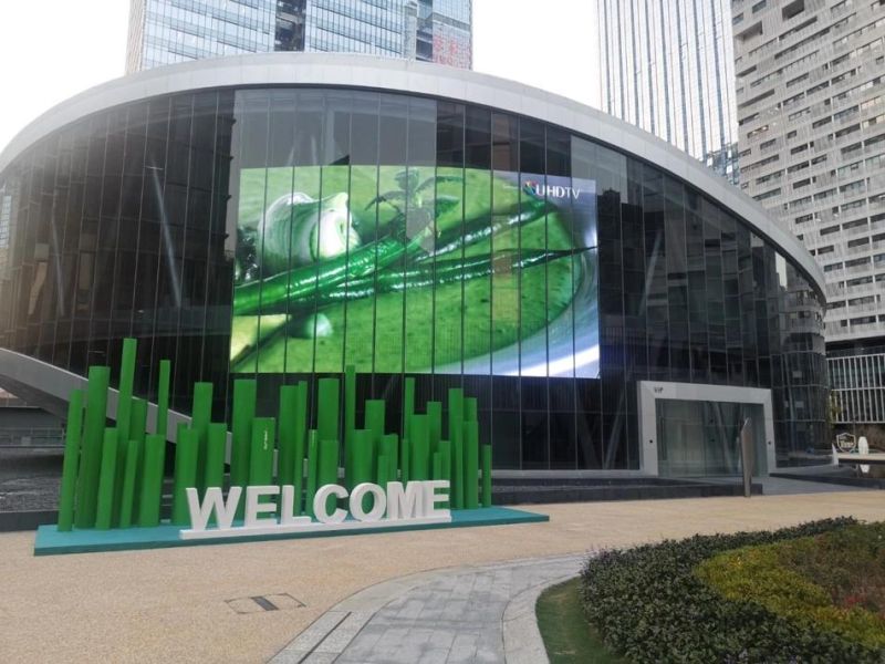 P2.976-6.25 High Quality Indoor Mesh Advertising Board Glass Wall Transparent LED Display
