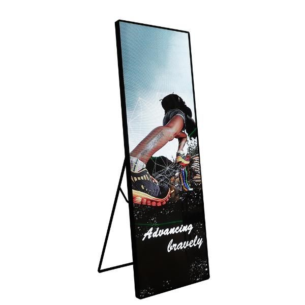 Stand Indoor Mirror Screen LED Poster Display for Advertising