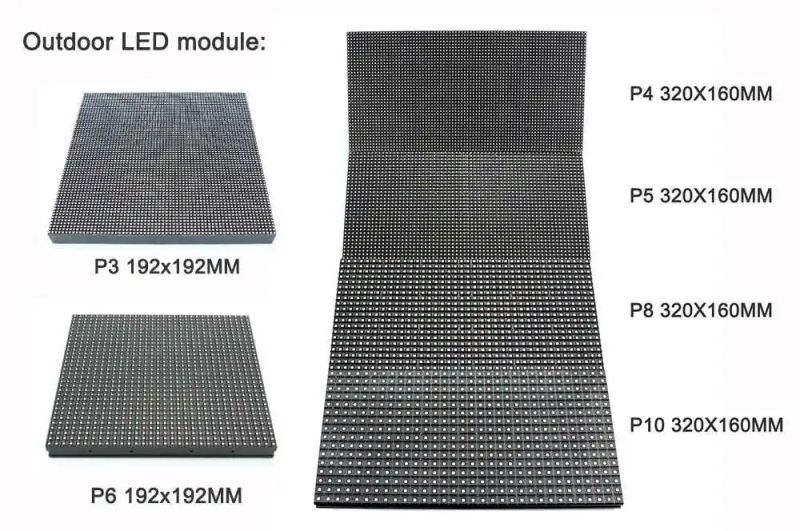 Hot-Sale Exterior P5 P6 SMD LED Display Indoor/ P4 P5 P6 LED Display Modules/ Outdoor SMD LED Billboard