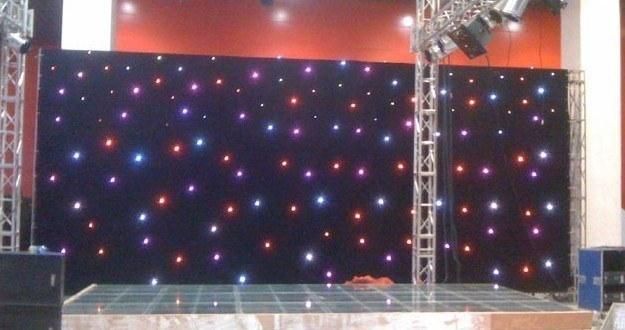 China 4m*3m RGBW Color LED Star Curtain Cloth Light