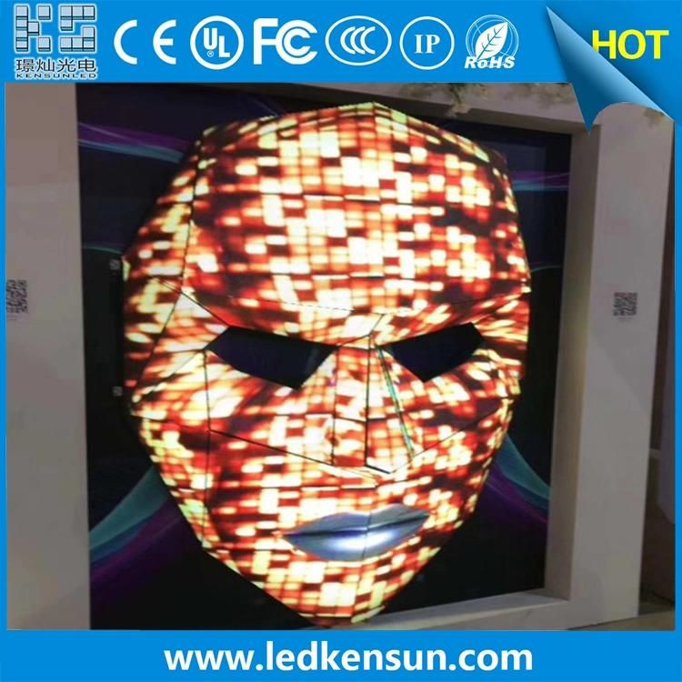 Indoor LED Display Customized Facial Makeup LED Mask High Definition LED Video Display