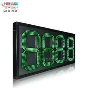 Outdoor Iron Cabinet LED Gas Price Sign Gas Price Changer Display LED Digital Gas Price Sign
