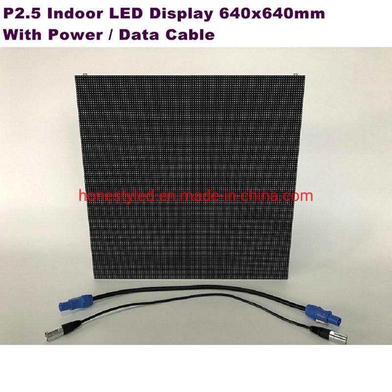 Wholesale Price Full Color LED Video Wall P2.5 480X480mm Cabinet SMD2121 3in1 Advertising Rental Indoor LED Panels