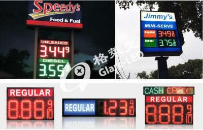 USA &amp; Canada Regular Diesel Credit Gas Station LED Display Price Changer