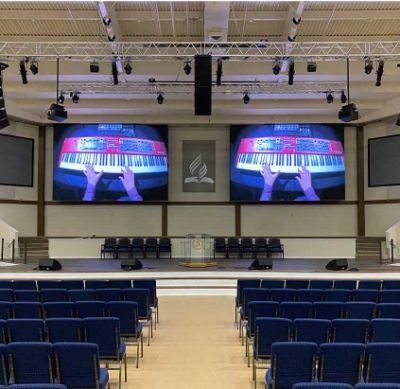 P3.91 P4.81 HD LED Video Wall Panel for Church Public Stage Backdrops