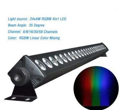 24X4w LED Wall Washer Light RGBW 4in1 PAR Lamp LED Bar Light for DJ /Party/Nightclub