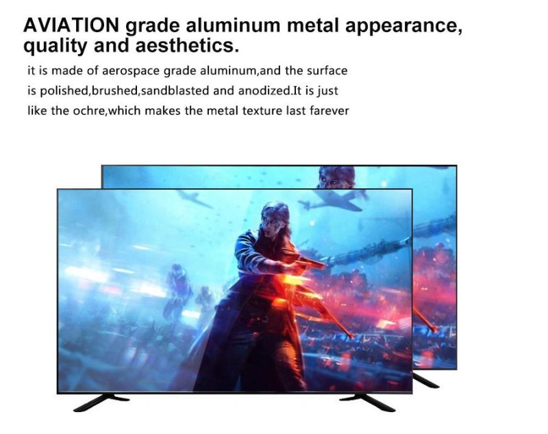 Home TV 55" 4K UHD Frameless Design LCD LED TV with Digital System Smart Curved TV Android 9.0