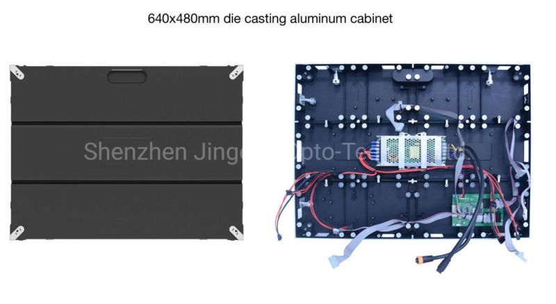 Indoor Full Color LED Video Wall P1.86/P2/P2.5/P4 640*480mm Die-Casting Al-Cabinet Front Service LED Cabinet