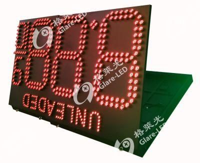 Glare-LED Hight Brightness RF Remote Control Double Sided LED Gas Price Sign