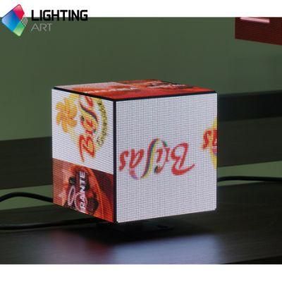 Special Full Color Cube LED Display Media Player Many Sided LED Display Five Sidedled Digital Signage Display Screen