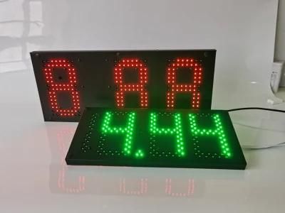 Manufacturer Customized Digital High White Red Green LED Waterproof Oil Price Sign