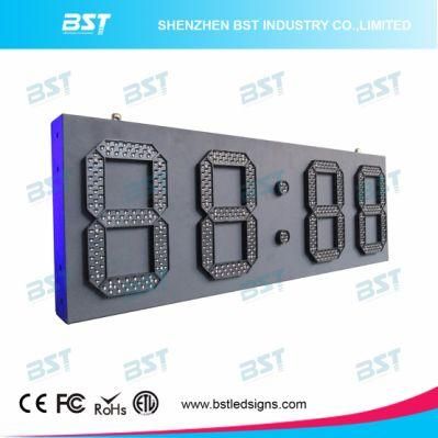 Yellow Color Outdoor Waterproof High Brightness Large LED Clock Sign