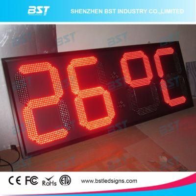 High Brightness Super Large LED Temperature Sign for Outdoor