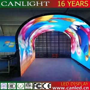 Creative Curved Shape LED Display Screen for Bar and Stage Background