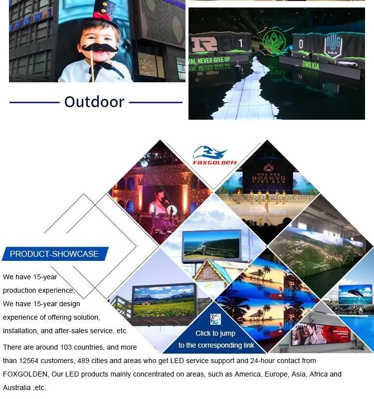P10 P8 Panel Advertising Billboards Video Wall Outdoor LED Display