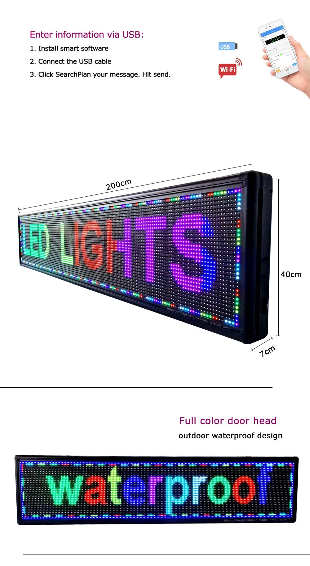 P10 Outdoor Color Advertising Text Background Digital Advertising Display Board