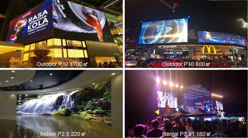 50X100cm P3.91 Outdoor HD Rental LED Display with Kinglight SMD1921