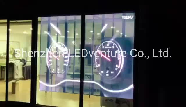 High Brightness P7.8X15.6 Indoor Outdoor Transparent LED Display Billboard