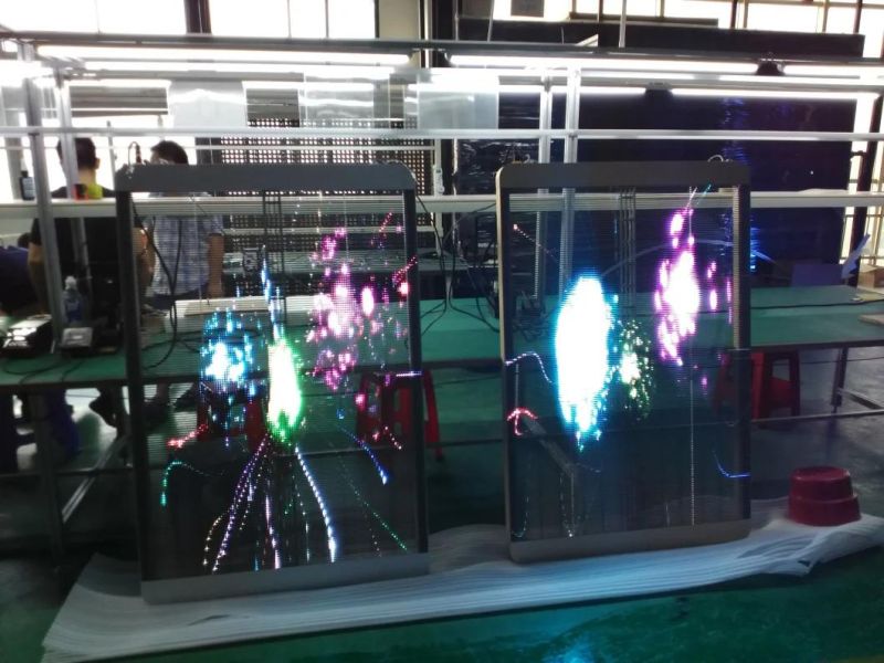 Brightness Indoor Advertising Transparent Glass LED Display