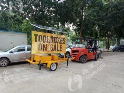 Outdoor Variable Message Sign LED Display with Trailer