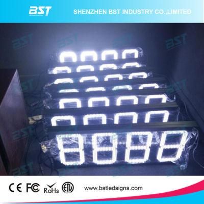 Outdoor White LED Gas Price Sign (Remote Controll/PC controll)