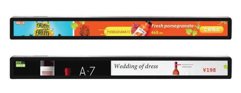 23.1inch Bar Display Shelf LCD Display for Supermarket
