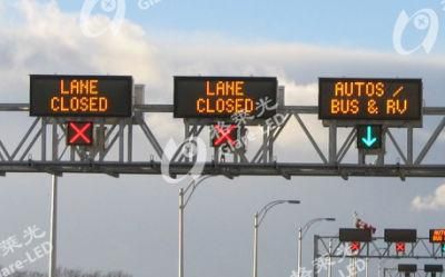 P31.25 3r2g LED Traffic Displays and Variable Message Signs Boards on Gantry