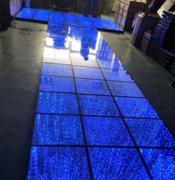 Waterproof Tempered Glass LED Golden Starry LED Dance Floor