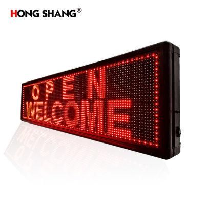 P10 Red Outdoor Wall Advertising Text Plate LED Display Panel