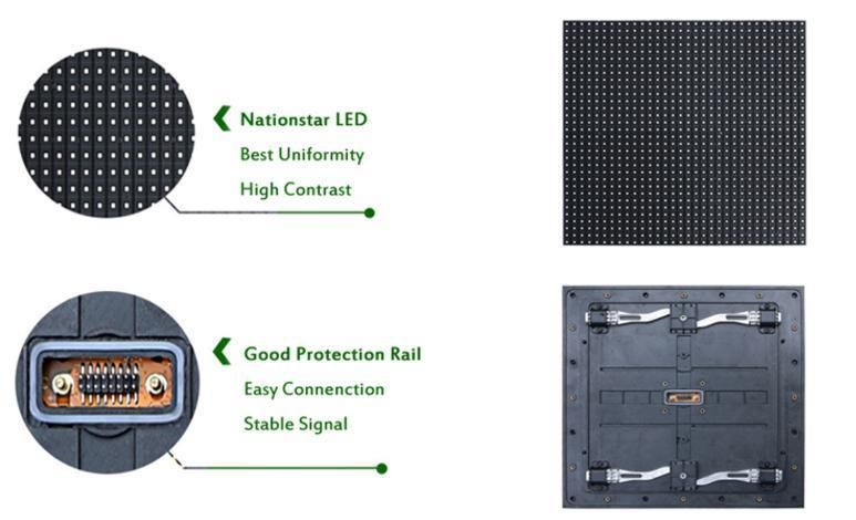 High Brightness 320X320mm Front Access Module P6.67 Commercial Outdoor LED Screen