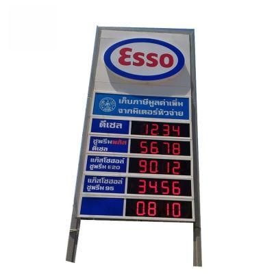 4 Digit 7 Segment LED Display Gas Station Price Sign Digit Height 16 Inch
