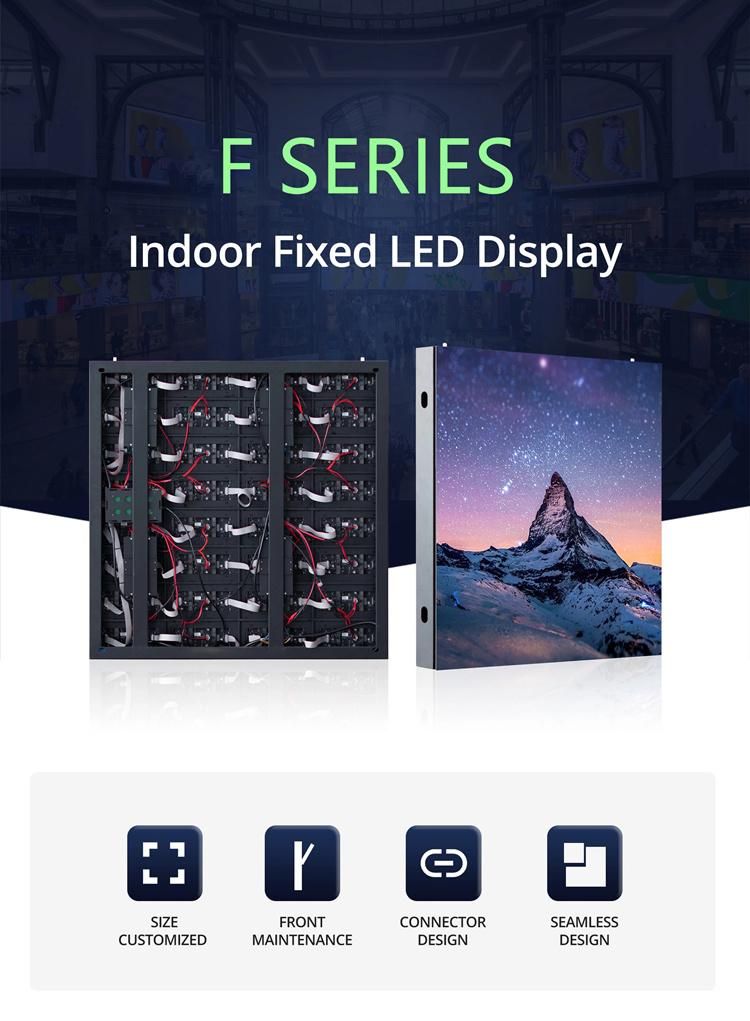 Indoor P3 Full Color Iron Cabinet LED display by Lecede