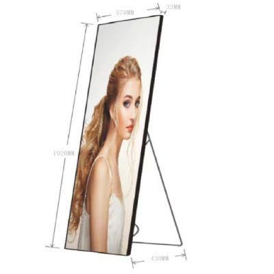 Full Color Advertising Indoor P2.5 P3 LED Poster Display in Shopping Mall