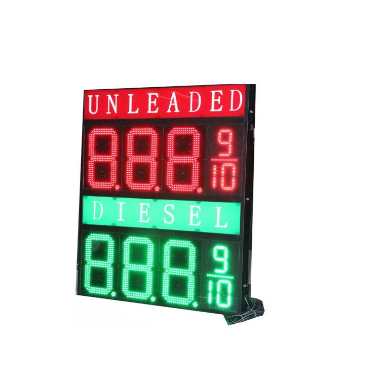 Wireless Control 24inch LED Gas Price Signs 8.888 8.88 9-10 (IP43)