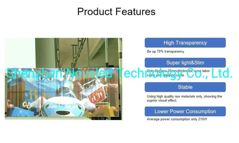 Indoor P2.8-5.6mm Car Rear Window Transparent Car LED Display