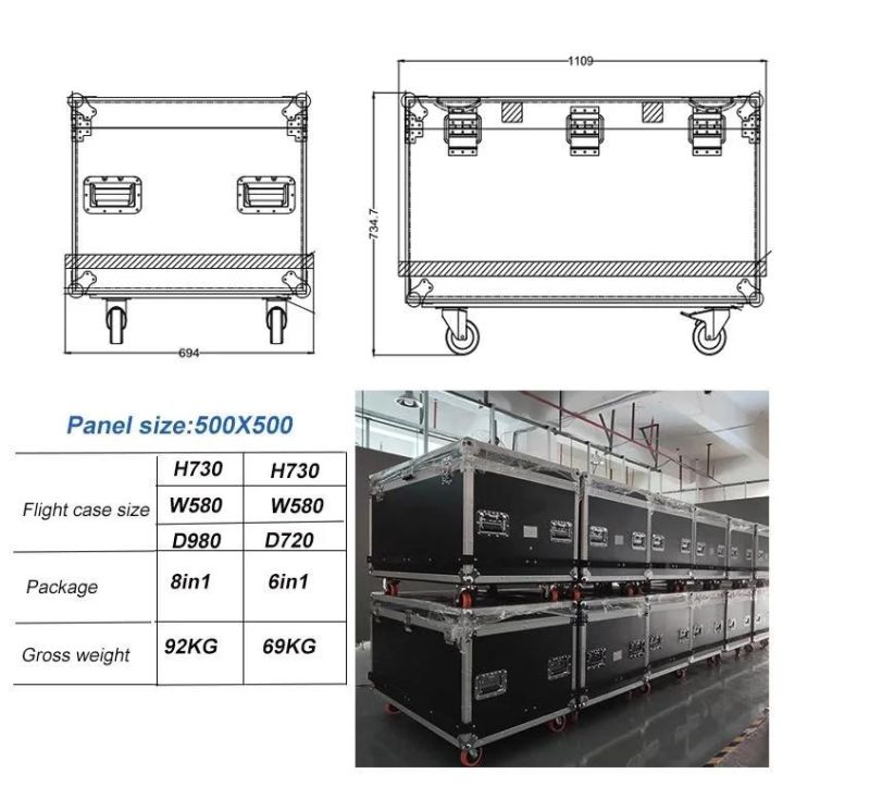 RoHS Approved Windows Fws Cardboard, Wooden Carton, Flight Case P2.604 Indoor Screen LED Display