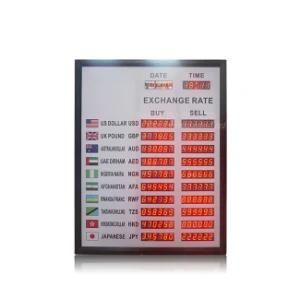 Display Exchange Money Currency Exchange Screen Billboard Currency Exchange Board Screen