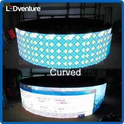 Indoor Outdoor P3.91 Curved LED Scoreboard for Basketball Stadium