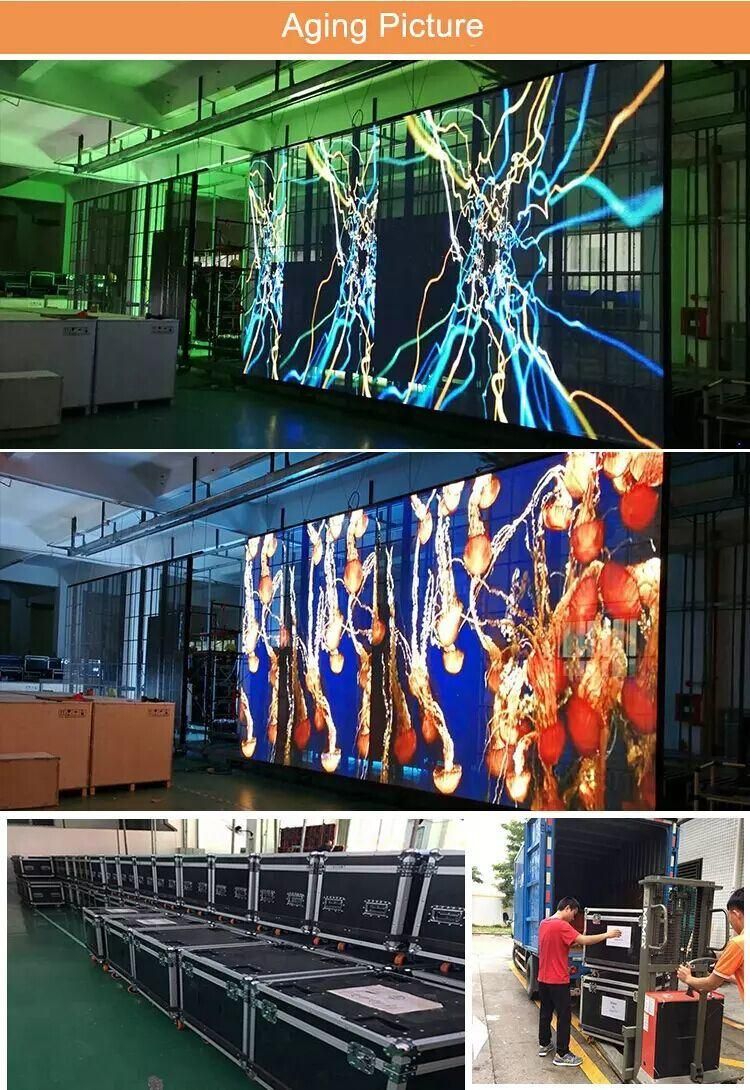 New HD Outdoor Commercial Advertising Stage Concert Shopping Mall Background P3.91 Rental Transparent LED Display Screen
