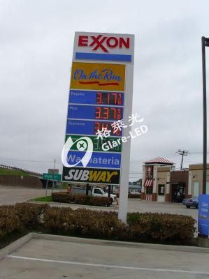 Mexico Outdoor LED Gas Price Digital Sign LED Gas Station Price Display