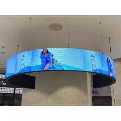 Cylindrical Soft LED Panels Full Color LED Displays P2 Flexible Soft LED Screen LED Billboard Curved LED Screen