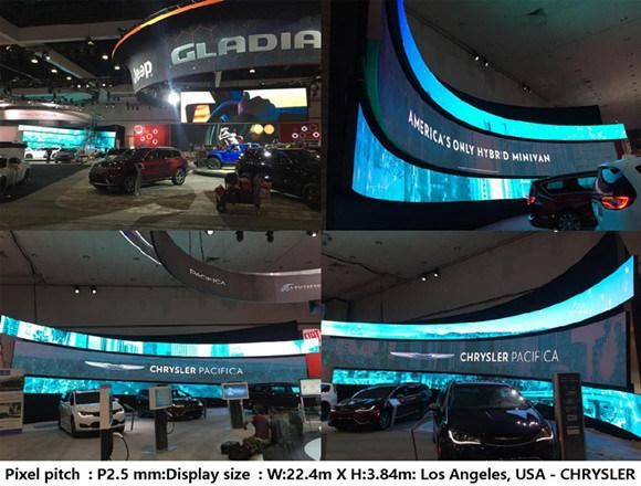 P2 Flexible Video Wall High Resolution Full Color Soft Modules LED Display